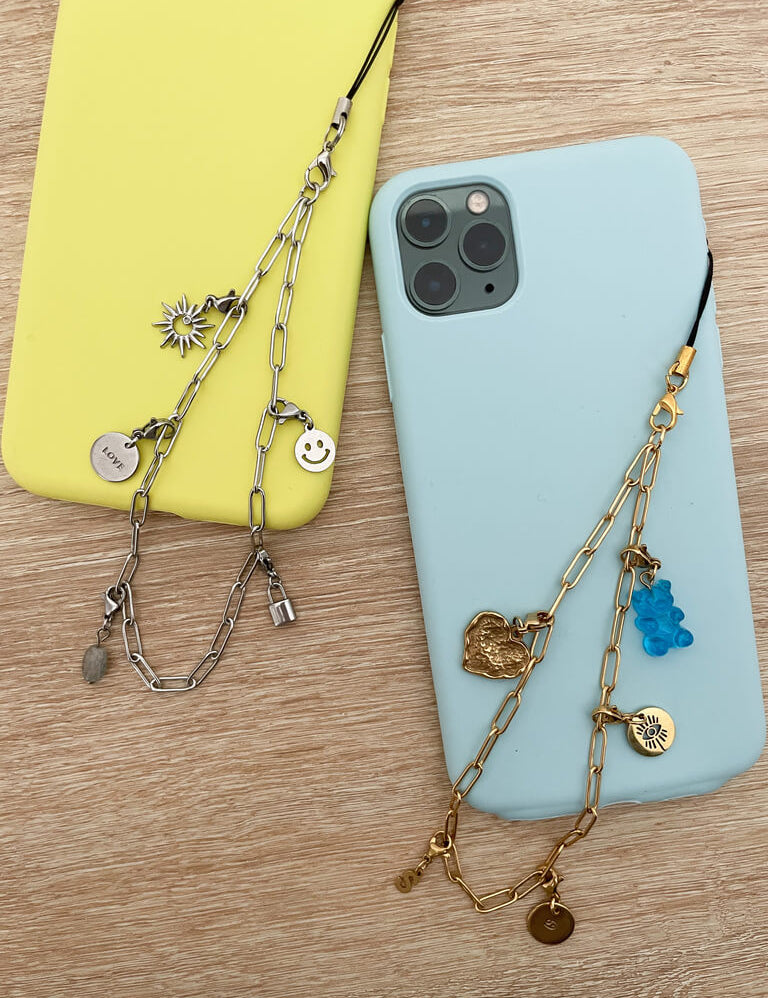 chaine de téléphone charms