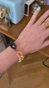 bracelet tendance acrylique plastique mailles maillons 