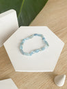 bracelet en pierre naturelle aigue marine bleu